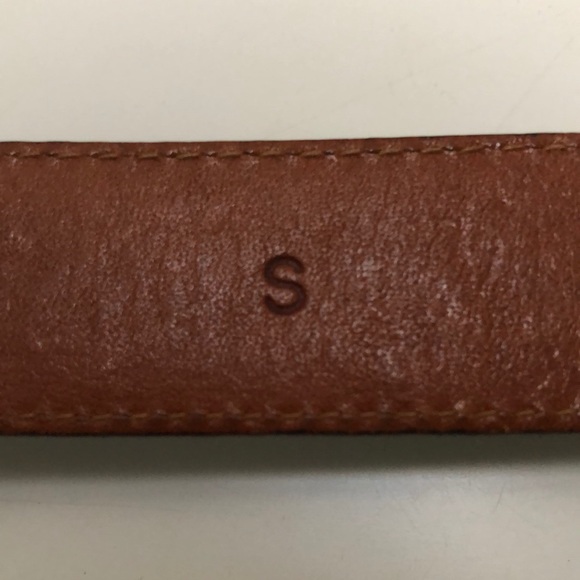 NWOT Black Alligator Grain Calfskin Belt Size S main image 9
